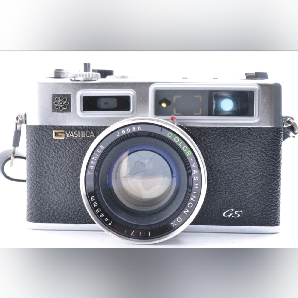 Yashica Electro 35 GS Rangefinder Film Camera 45mm F/1.7 Case Exc+5 made in Hong